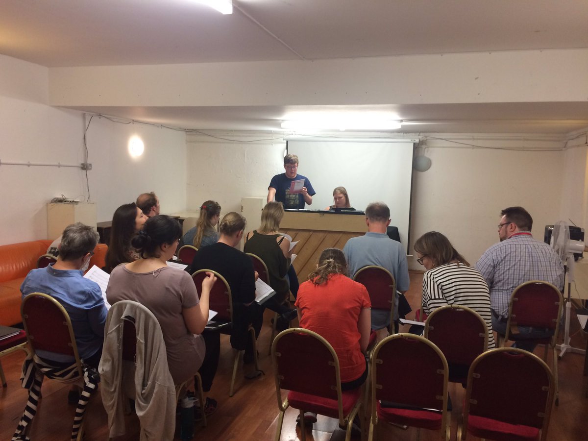 CarpeHarmonia's tweet photo. Rehearsing hard! Come to hear us this Sunday, 7pm, Kings College Chapel - musical treats for all! https://t.co/XNkze8d0xB