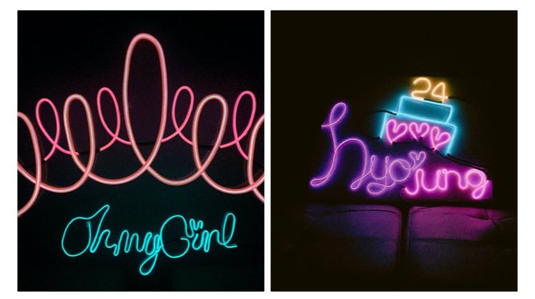 gg_translate's tweet photo. [#TRANS] 

#candy #hyojung #DIYneonSign #SoPretty #캔디 #효정 #DIY네온사인 #너무이쁘다 #OHMYGIRL #오마이걸 #TRANSLATION https://t.co/8WSxuAeVtq