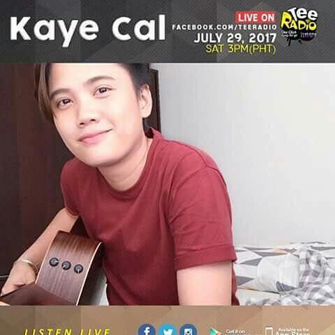 danah_cal's tweet photo. Idol Kaye Cal live on Tee Radio today at 3pm.
@kaye_cal @teamkayecalph 
#KayeCalLive 
#AcousticSoulArtist https://t.co/WsdCsVXZhl