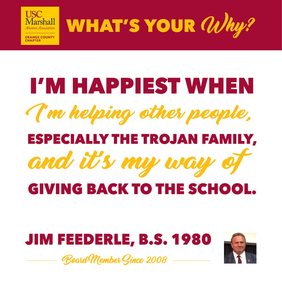 USCMarshallOC's tweet photo. Join Jim Feederle for our 4th Friday Business Lunch at @Seasons52 . https://t.co/XU57zmokrq #StartWithWhy #USCMarshallAlumniOC #USClunchOC https://t.co/3fG8TTi3NT