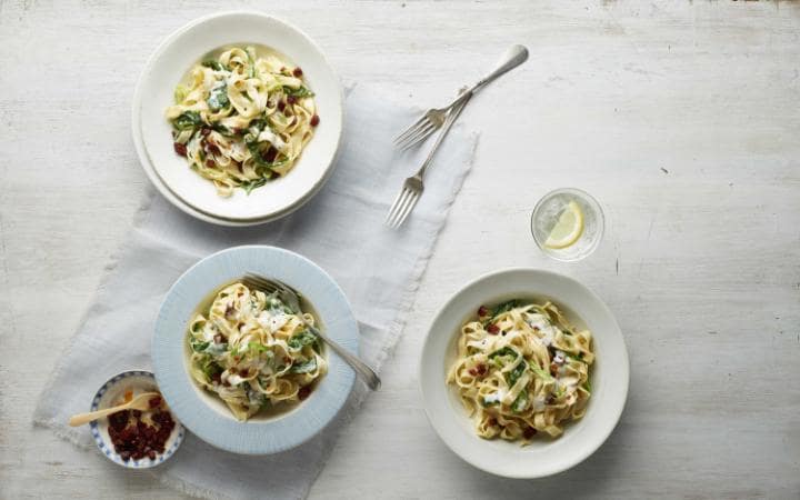 TeleSponsored's tweet photo. What's for dinner? Why not try @lorrainepascale's recipe for creamy chorizo tagliatelle https://t.co/ilOsTdygnH https://t.co/wV2VQ4wtTC
