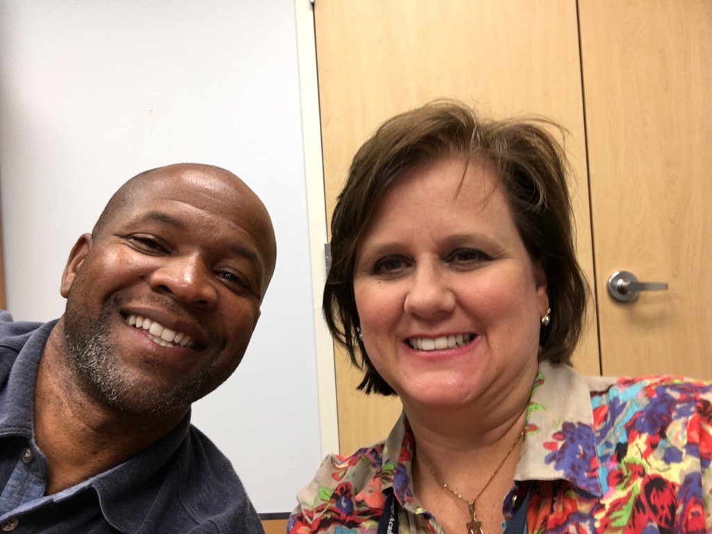 AdvantageGPE's tweet photo. First tweet on the #AAGPE tweeter account with Mrs. B. https://t.co/f1YRb5xP5H