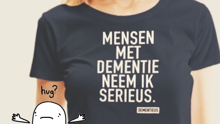 Volg ons en maak kans op dit geweldige shirt! #dementie #dementieus