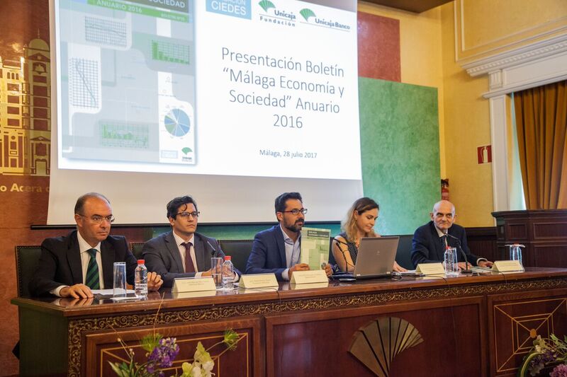 malaga's tweet photo. La Fundación #CIEDES ha presentado hoy el anuario 2016 de su boletín '#Málaga Economía y Sociedad' https://t.co/Kk7BMKsKkY https://t.co/WDgrn1Hyj3