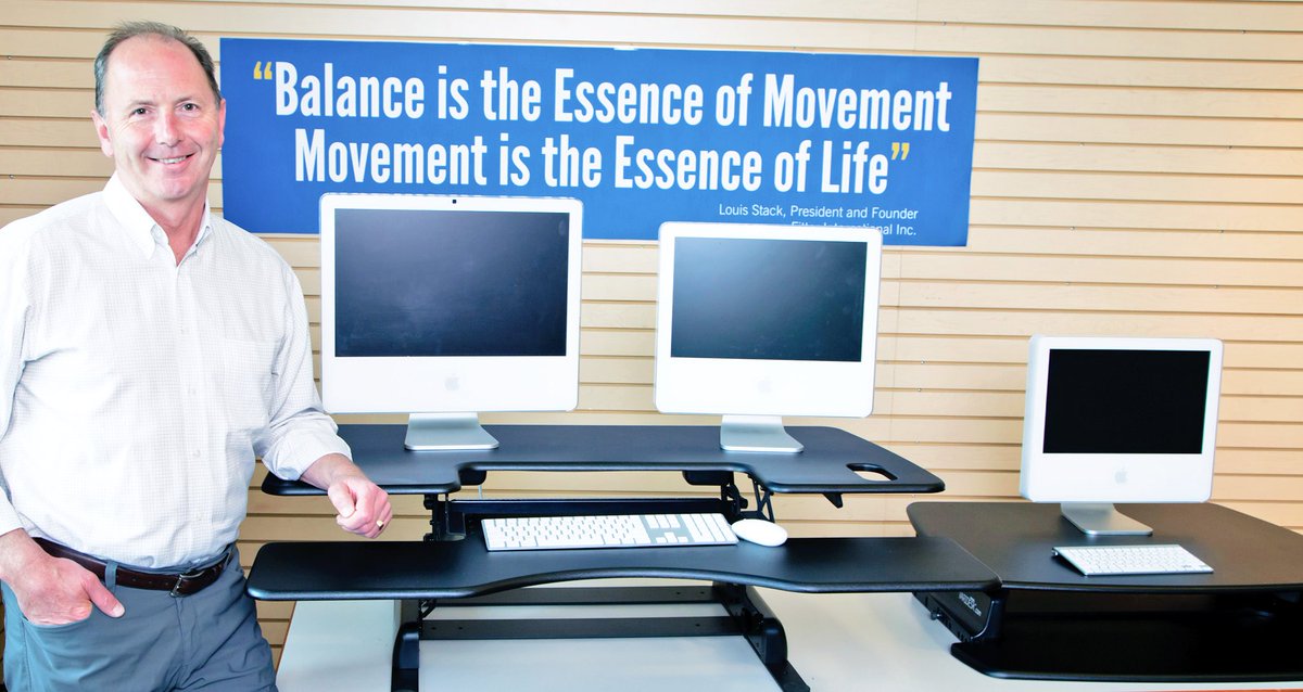Fitterfirst's tweet photo. Show us how you keep your office #active ,We use sit stand desks! 
#activeoffice #fitnessfriday #fitterfirst #activeofficeboard #fitforlife https://t.co/6VrSoz5DmZ