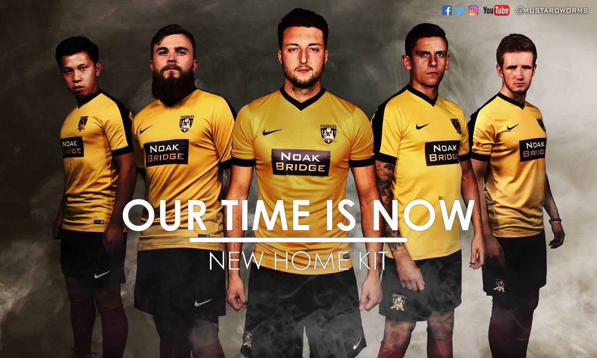 FCWormWood's tweet image. Introducing the new @MustardWorms home shirt! Sponsored by The Noak Bridge #OurTimeIsNow #MW