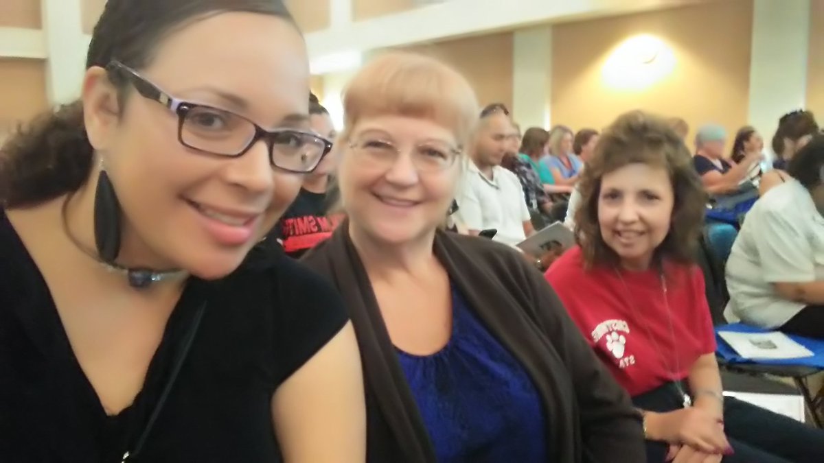Feeling inspired at EdCamp with my  colleagues (and mom) #cjusd <a href="/gcouros/">George Couros</a>