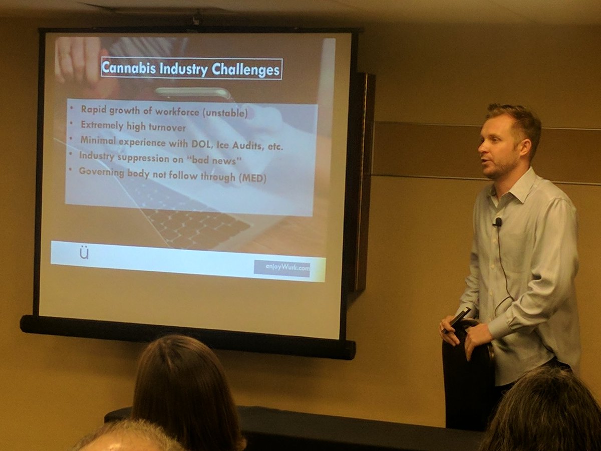 johnsheeley's tweet photo. Keegan Peterson of @enjoyWurk educating attendees of @TaxPracticePro Advanced Cannabis Issues course in Denver. https://t.co/z8ZK8FFE8G