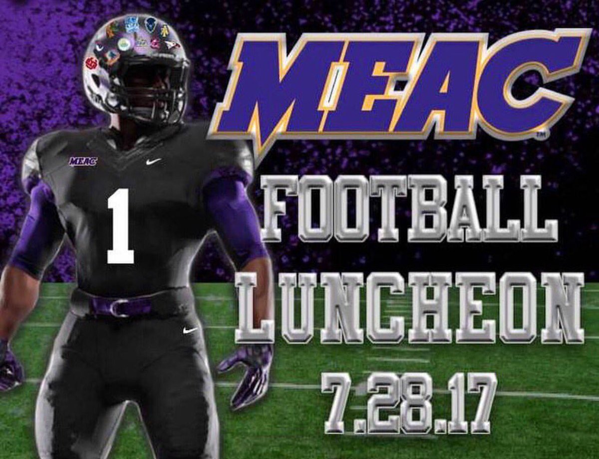 MEACSports's tweet photo. Happening now! Tune in to watch the MEAC Football Press Luncheon live at https://t.co/5lGfBpe18q #MEACFBPL17 https://t.co/lTb05ztqSb