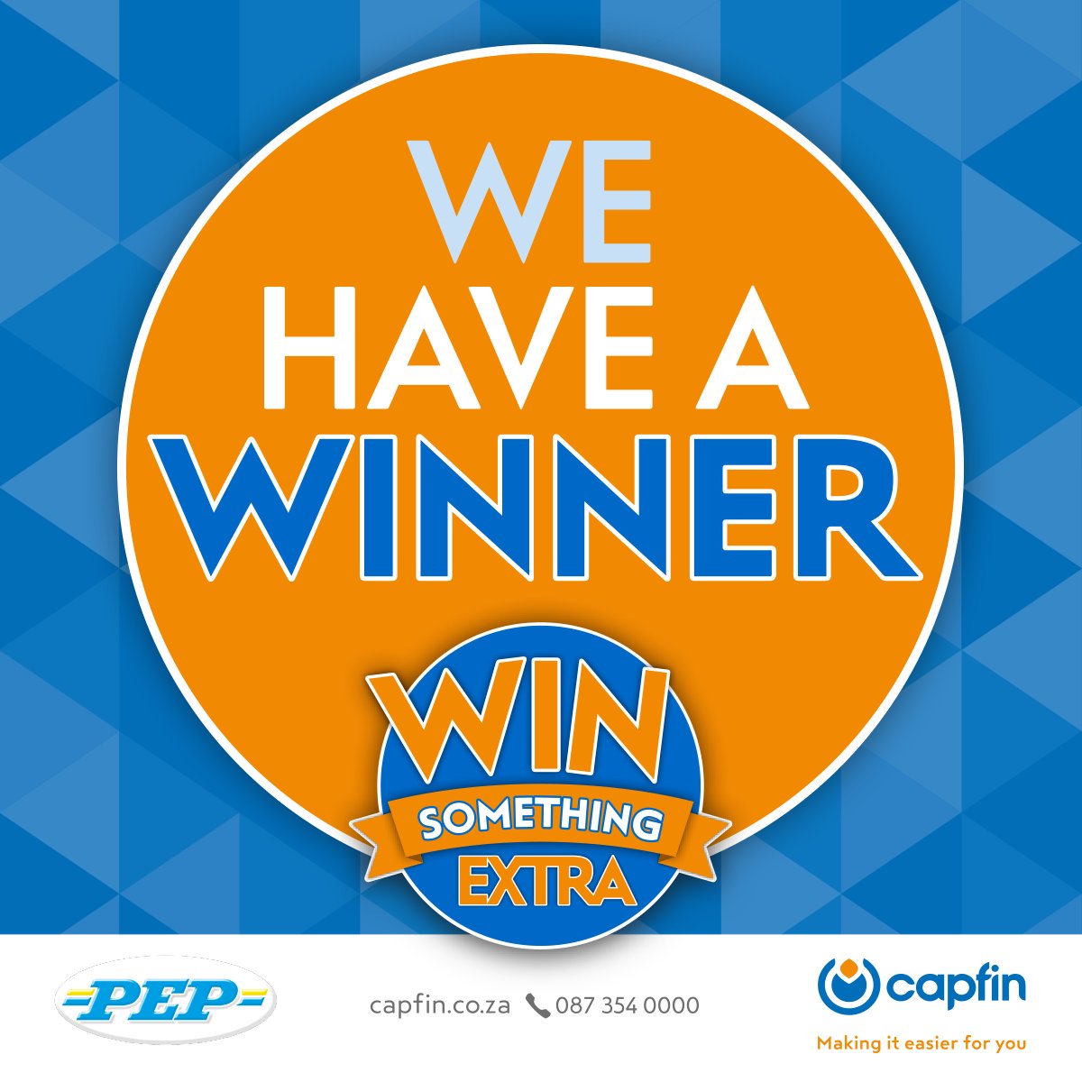 ukhozi_fm's tweet photo. Sithi halala ku [names / @handle]! Uziwinele 
u-R5000 kwa-CAPFIN ku-PEP #WinSomethingExtra. Kunemigomo Nemibandela https://t.co/ssooGvhTy9