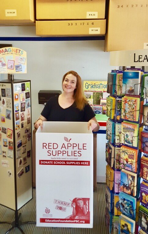 EducationFdnPBC's tweet photo. Shoutout to All Service Mailroom for doing a school supply drive with us! Thanks a bunch! @pbcsd #happydonating https://t.co/l4iWBaMQj6