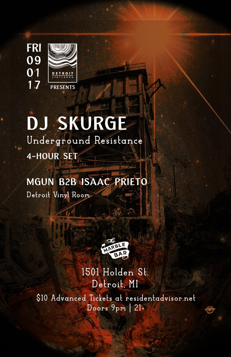 FRIDAY- Sep - 01

@djskurge 4 hour set at Marble Bar

Event Link:
facebook.com/events/1496808…