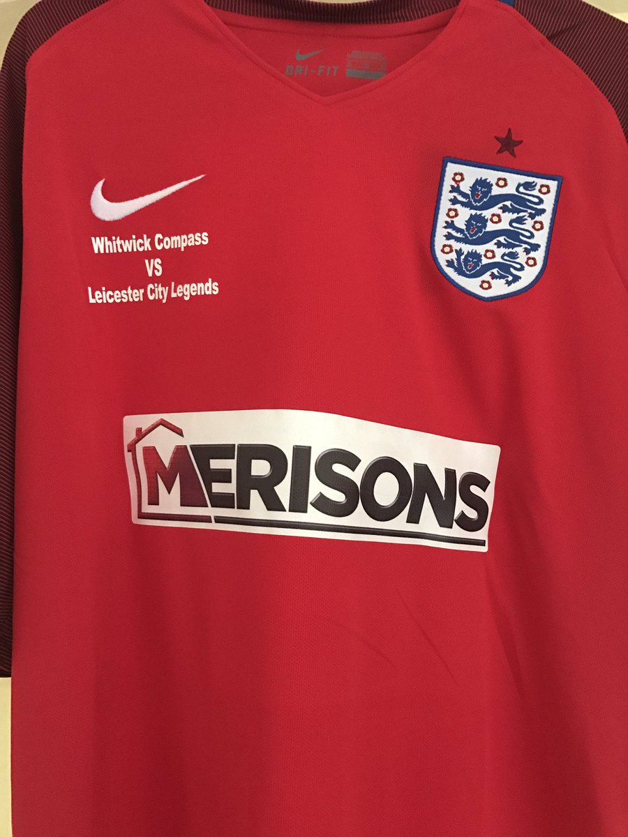 MSCoalville's tweet photo. New kit for the game sponsored by John Merisons Builders
#charity #mssociety #Leicestercitylegends
#football #coalvilletownfc #upthecompass https://t.co/WVhj2U7D9U
