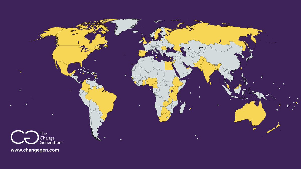 YOUeffect's tweet photo. We are 59 countries & counting. Is your country a part of the #changegen yet? https://t.co/CmlEncQ28x