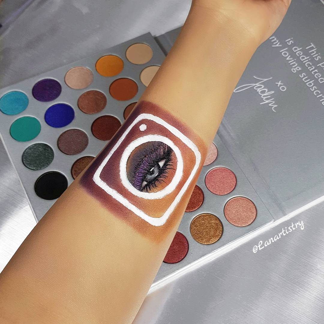 Tonights #instagram swatch art with this amazing palette ❤️😍 <a href="/Jaclynhill/">kyla</a> <a href="/MorpheBrushes/">Morphe</a> <a href="/instagram/">Instagram</a> #makeup #art #morphe #jaclynhillpalette