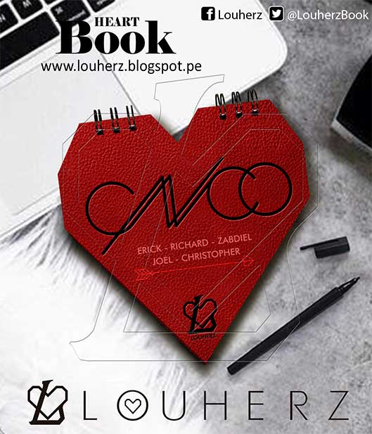 LouherzBook's tweet photo. Portada #CNCO #HeartBook by #Louherz #LouherzBook #CNCOwners!!! https://t.co/2CxXA4utMp