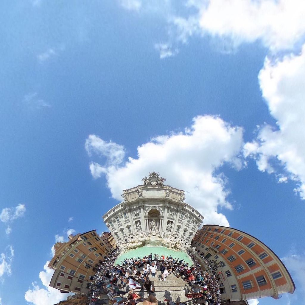 Geoffrey_Bird's tweet photo. Trevi Fountain in Tiny Planet. #tinyplanet #tinyplanetexplorers #360 #ricohtheta #italy #travel360 #๐ #travel #๐ฎ๐น#fountain https://t.co/1uZM7RSkHF