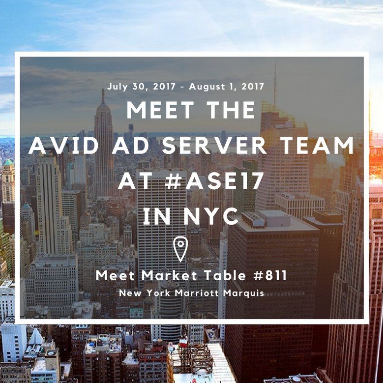 avidadserver's tweet photo. Don't forget to visit us this weekend at #ASE17! Meet Market table #811 - come by to snag an amazing discount on our AVID platform! https://t.co/puhMuYDWEb