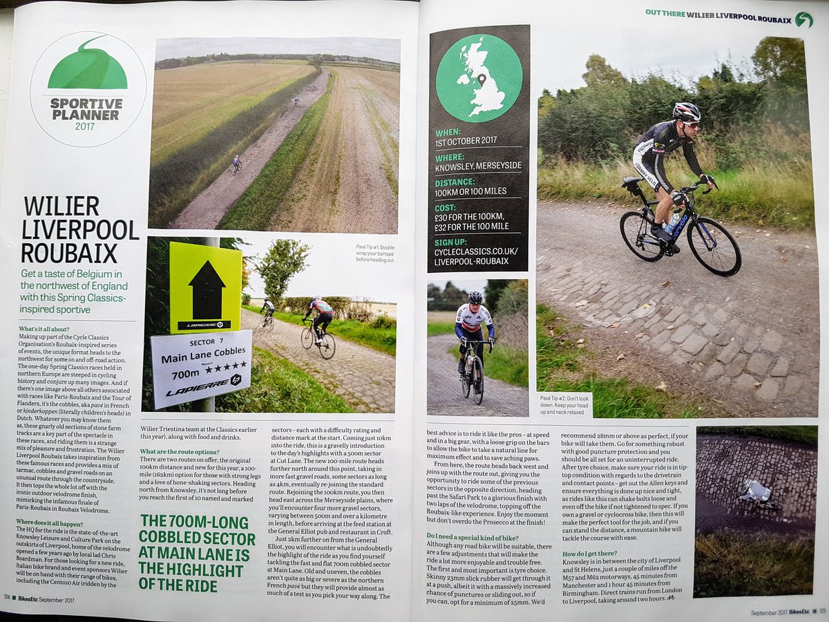 New issue of @BikesEtcMag out next week, my bit on the <a href="/WilierTriestina/">Wilier Triestina</a> <a href="/cycleclassic/">Cycle Classics</a> Liverpool Roubaix  #Liverpool #cycling