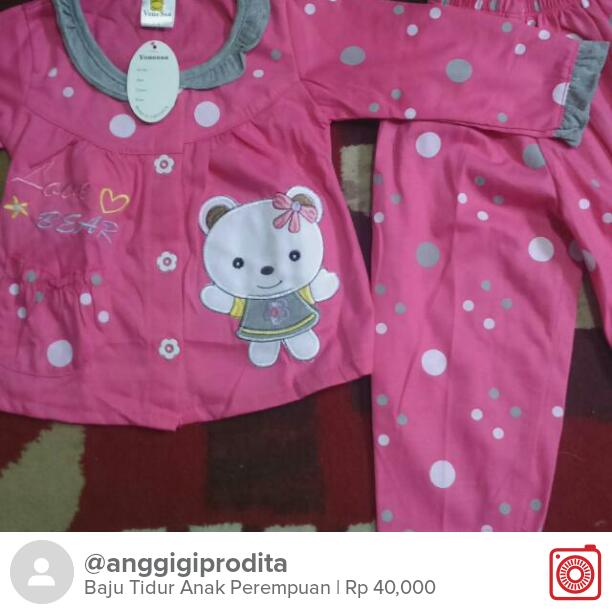 Menjual Baju Tidur Anak Perempuan Rp 40,000 carousell.com/p/118836024 #carousell <a href="/carousell_id/">Carousell Indonesia</a>