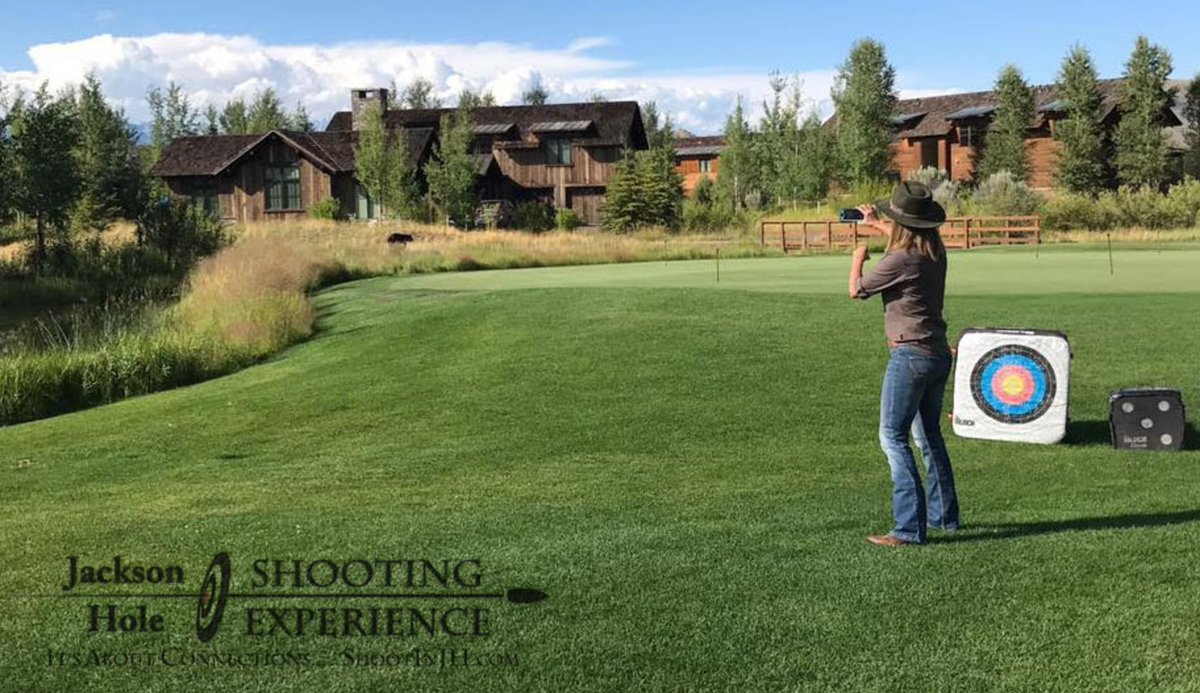 When a black bear decides he wants to play through, we let him!  Photo cred: <a href="/ShootInJH/">JH Shooting Fun</a>