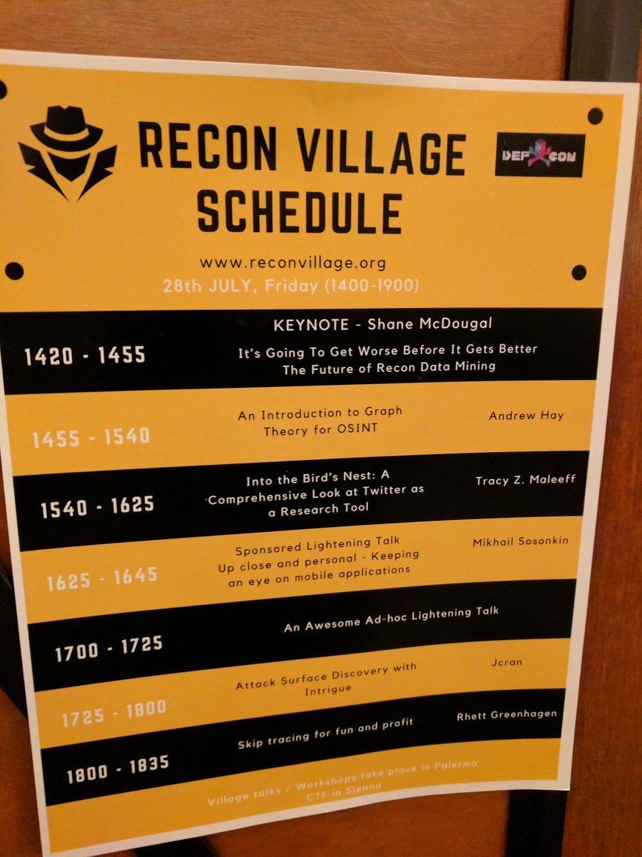 scgoodwin12's tweet photo. @TheOCDTech day two of #defcon25 at the Recon Village to hone my #OSINT skills. https://t.co/Ct2RVlBo3s