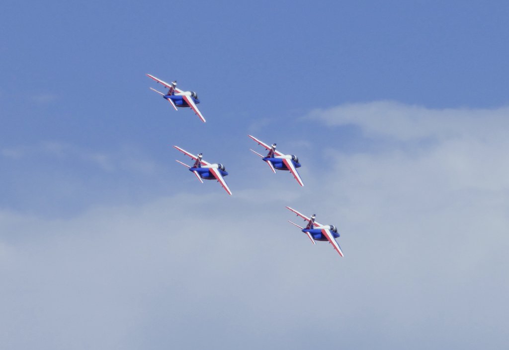 MPL_SPOTTER's tweet photo. Décollage de @MPLaeroport de 4 Alphajets de la @PAFofficiel après le meeting aérien de @palavaslesflots !😃 https://t.co/SMtyuYIbyq