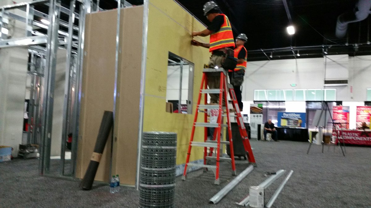 structawire's tweet photo. Come see us at WACA Expo today and see our Mega Lath being installed! https://t.co/GQI8LZjpnh