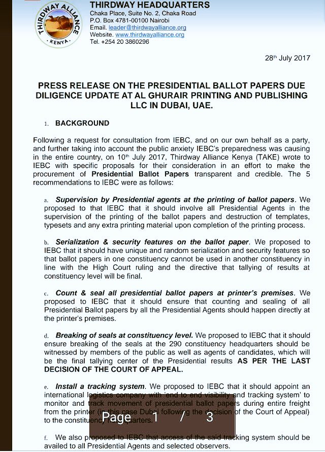official_sheezy's tweet photo. CAN we trust the  IEBC to keep any of the remaining recomendations raised by the Third way?  #KDFKeepOffElections https://t.co/Ke0PDFbUMF