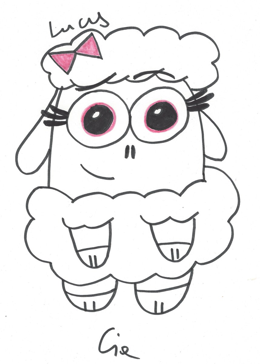 Gia_Immerrnacht's tweet photo. #DrawingChallenge drawing Butch Hartman Facebook Live Content introducing Lucy, a lamb @thenoognetwork @realhartman #noognetwork #hartfanart https://t.co/c3ZZNFCLUq