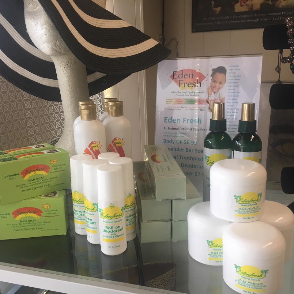 Zenzele_Consign's tweet photo. Stop by #ZenzeleConsignment and check out these affordable, high quality, natural personal care products from local black-owned Eden Fresh! https://t.co/tzqz7edSK6