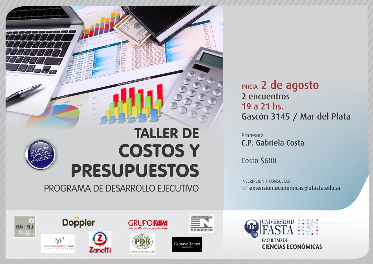 Consultas e inscripciones a extension.economicas@ufasta.edu.ar