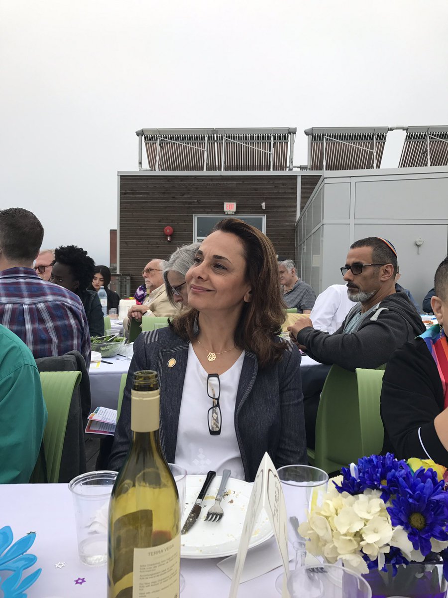 RafahDiCostanzo's tweet photo. Thank you @AJC_AtlanticCA for organizing the Pride Shabbat dinner. Great to celebrate the perseverance of the @HalifaxPride Jewish community https://t.co/iUEzIrONpQ
