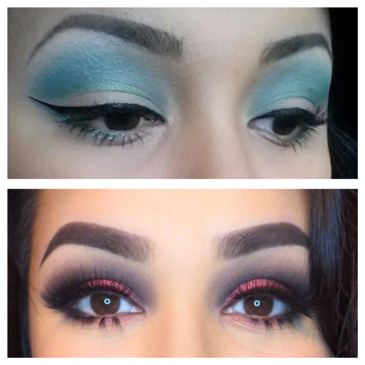 FabsFer's tweet photo. 2012vs2017 practice makes perfect ❤️ #makeup #makeupartist #mua #seattlemua https://t.co/eYPtFhYkNm