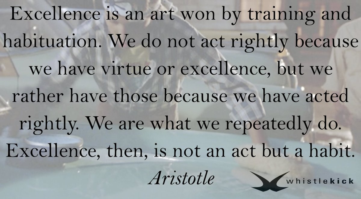 ScotchAndSquats's tweet photo. Excellence is not an act, but a habit. Aristotle #quotes #motivation #inspiration #motivationalquotes #success https://t.co/0wPCupaZos