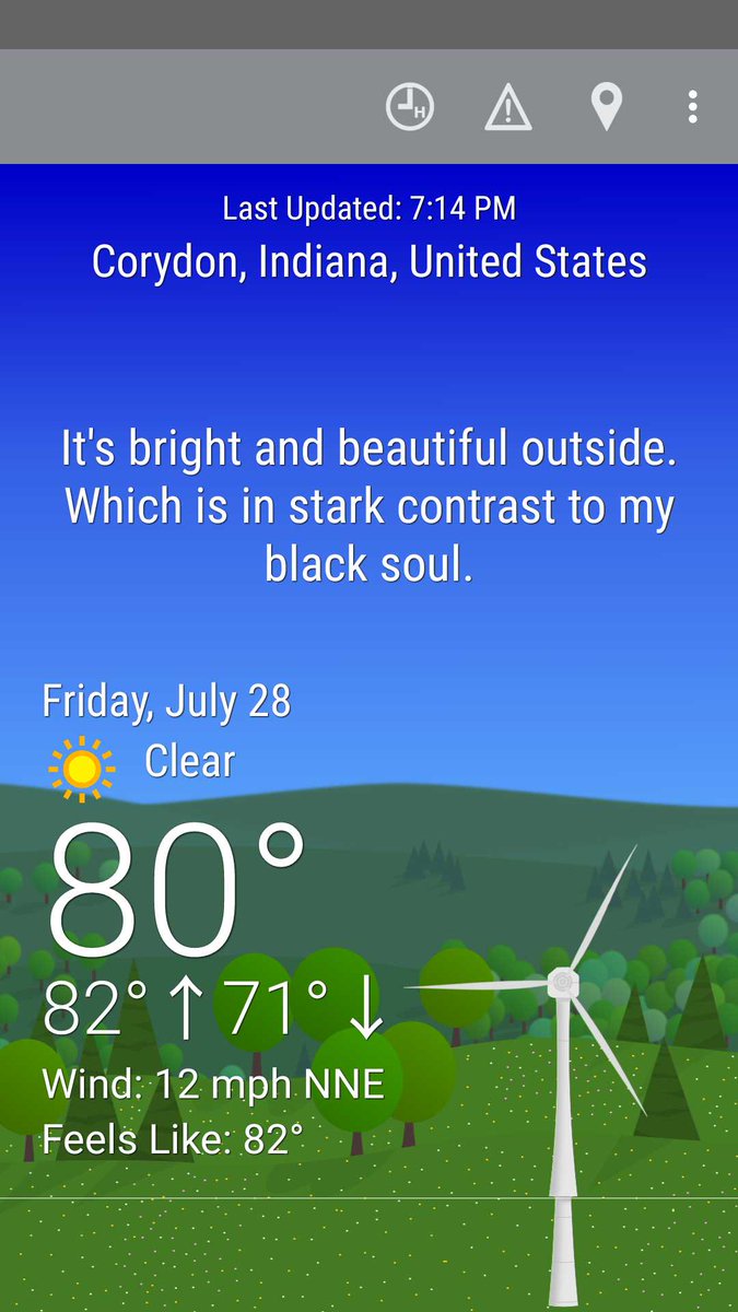 TyreeDawn's tweet photo. Accurate weather updates. All day. Any day. #wtforecast https://t.co/7mbEKJrrkE