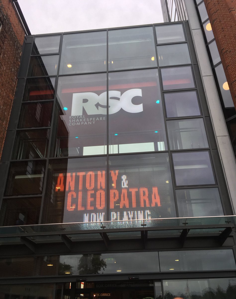 Fantastic night at the RSC watching Anthony and Cleopatra. #ticketsforatenner