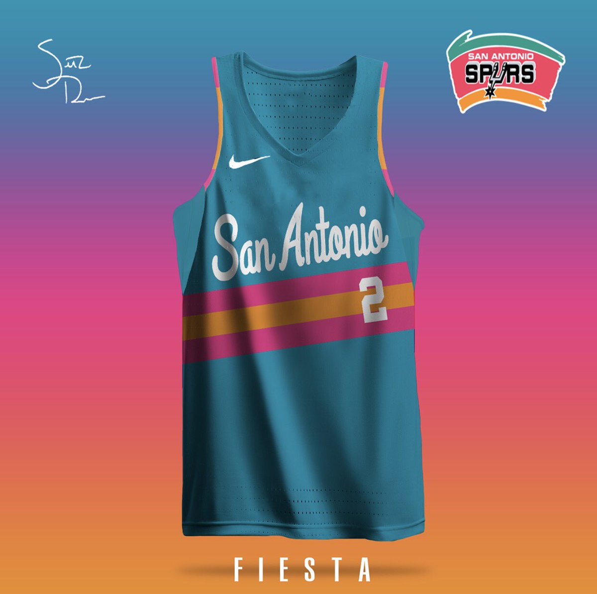 san antonio spurs pink jersey