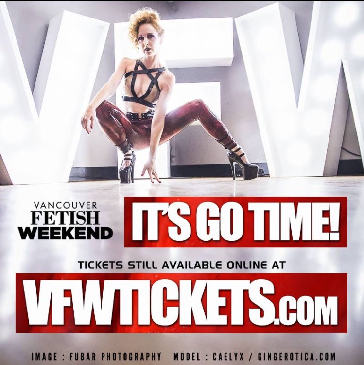 VanFetWeekend's tweet photo. #gameon #letsdothis model #caelyx from @The_Gingerotica #latex #pandoradeluxe #rubber #vfw2017 #fetishweekend #fetish #fetlife #kink #party https://t.co/Bw75WISKt4