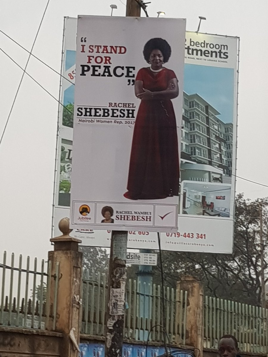 ahmednasirlaw's tweet photo. Has Hon Shebesh given up or run out of gas? What is this poster about? "I stand for peace" makes sense in a war zone like Syria not Kenya! https://t.co/OxyzCfTi9l