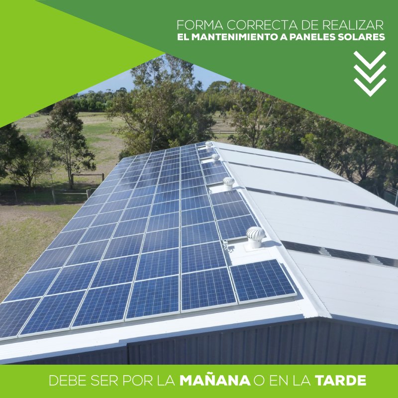 CCEEA's tweet photo. ¡El mantenimiento a tus paneles solares es muy importante! Que no se te pase. #TipsCCEEA https://t.co/3o6qI2Zo69