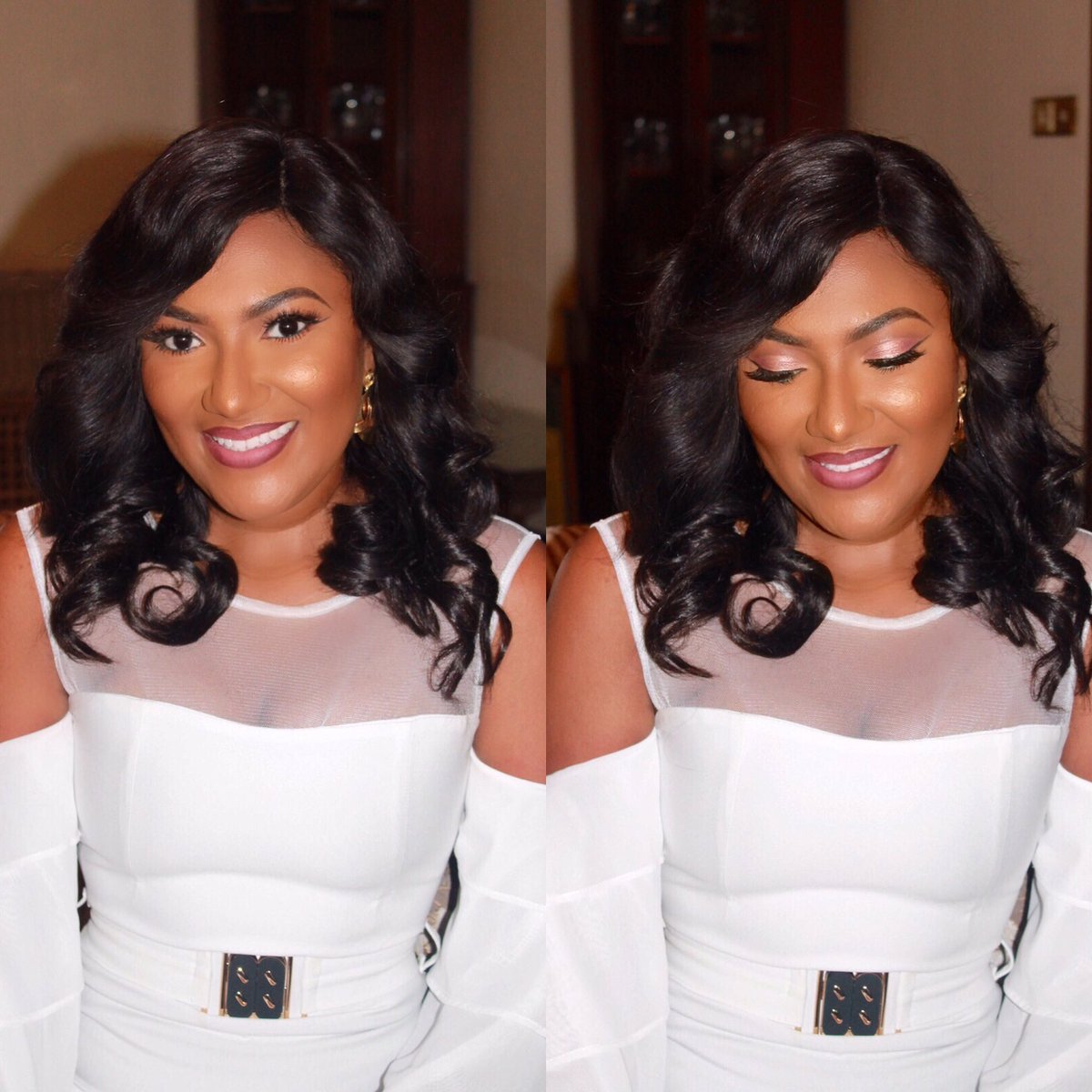 VioletFacesGH's tweet photo. Morning bliss with yesterday's beautiful wedding guest ✨✨✨ #makeupfortoday #makeupforwoc #beauty https://t.co/NeHZazJFyx