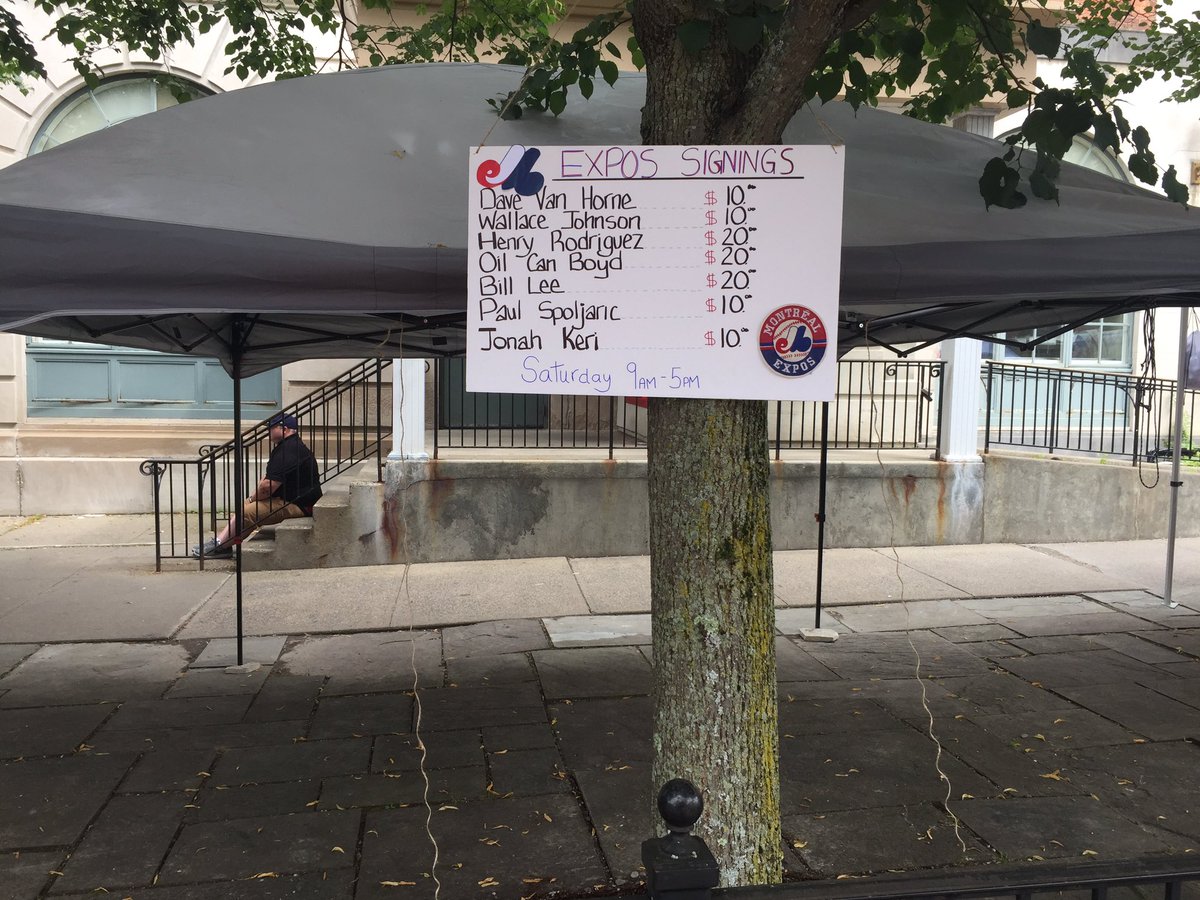 ExposFest's tweet photo. Gonna rock this spot tomorrow:)
@baseballhall 

#Expos
#Cooperstown https://t.co/lJJ1sdNxQE