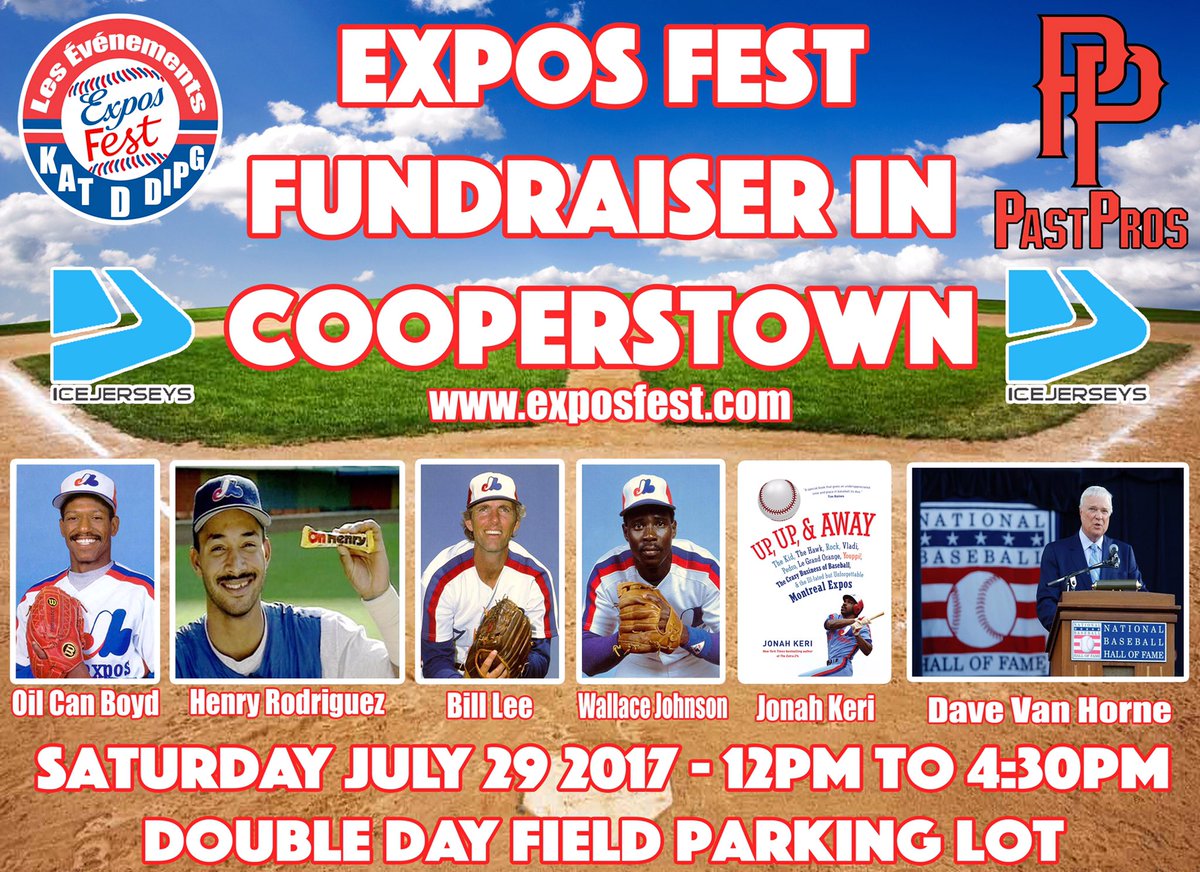 ExposFest's tweet photo. Gonna rock this spot tomorrow:)
@baseballhall 

#Expos
#Cooperstown https://t.co/lJJ1sdNxQE