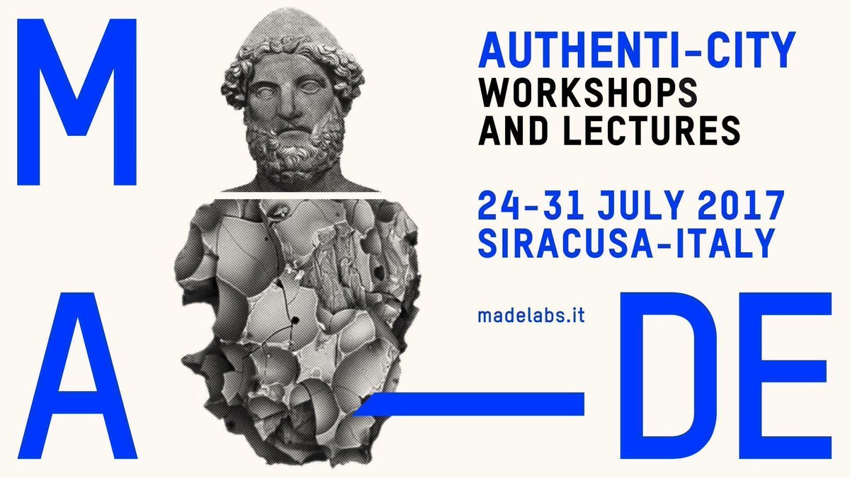 DesignApplause's tweet photo. #MadeProgram #Syracuseitaly #MadeLabs 24>31July wrkshp➕ lectures theme “Authenti-city’ @moncadarangel @formafantasma madelabs.it https://t.co/7mK6Wh3Sp2