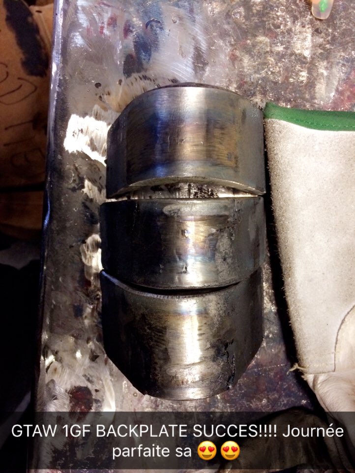 freddelorme97's tweet photo. Couple of backplate #CWB #1GF and #2GF using #SMAW that I did in my first year school welding class!! I learned so muchh!! https://t.co/sayjHkRctk