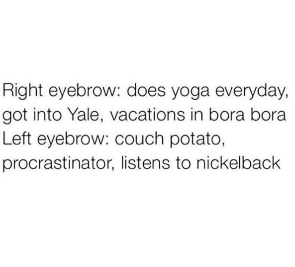 Number4HairCare's tweet photo. The struggle is real! #eyebrowproblems #beautyquotes https://t.co/mezqLX7zJ5