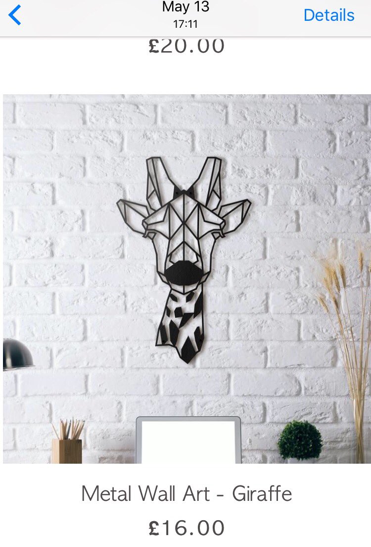 M155ONY's tweet photo. Hi @hoagard is it just me or have your prices suddenly rocketed?The giraffe was £16 &amp; now €49.90 (no longer avail in £) https://t.co/J5Jt8rdn2B