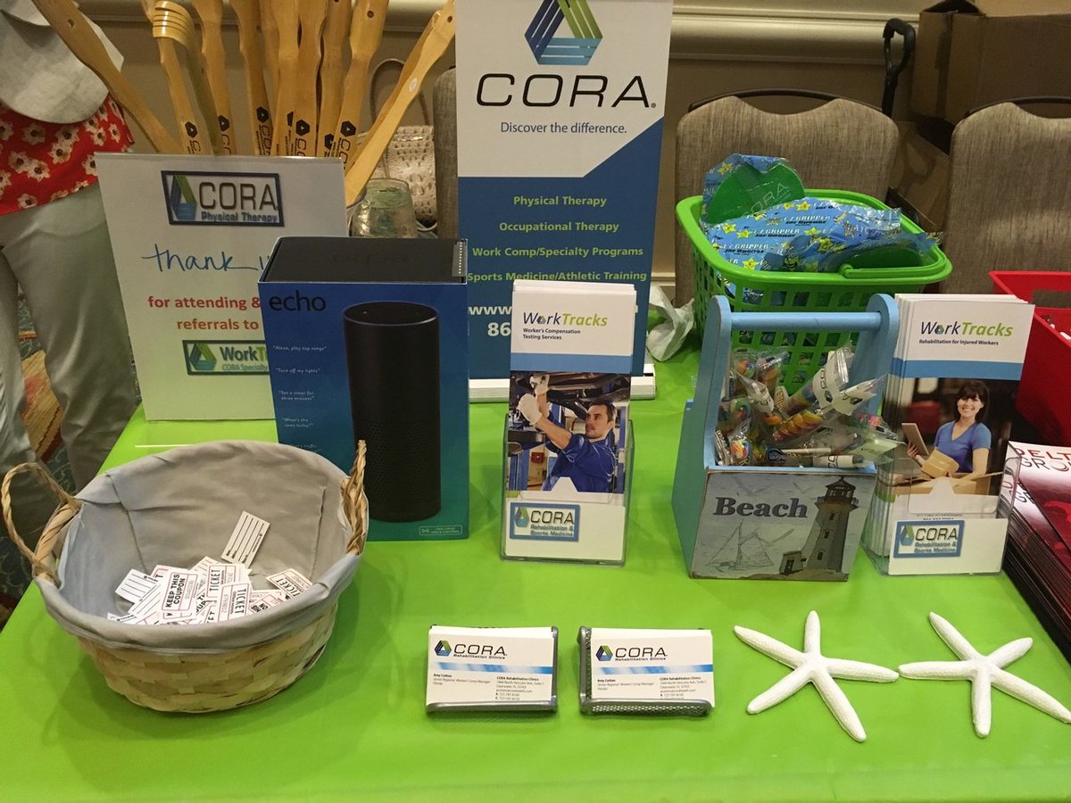 CORAPTherapy's tweet image. Come see us @RIMSorg &amp;amp; you could win! And best of all, our #WorkTracks staff will greet you w/ a warm smile + friendly hello! 💚💙 #FLRIMS2017