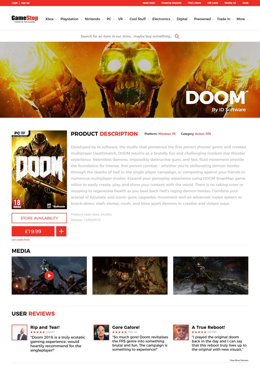 AdamQ_Design's tweet photo. #thirtyUI Day 8: Gamestop Website Redesign, this was my favourite so far!
https://t.co/mPYCdec66r https://t.co/wqTLbbDca5